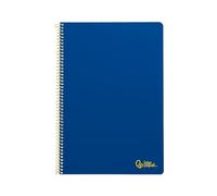 Cahier à spirale Liderpapel a4 smart couverture souple 80h 75 g ligné horizontal une bande avec marge couleur bleu foncé