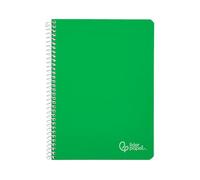 Cahier à spirale Liderpapel a4 witty couverture rigide 80h 90 g 2,5 mm avec marge de couleur verte