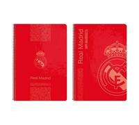 Cahier À Spirale Real Madrid C.F. Rouge A4