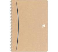 Cahier à spirales - OXFORD - TOUAREG - 180 pages - Optik Paper 100% recy ouverture kraft beige