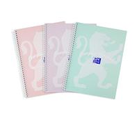 Cahier à spirales Pastel Oxford a4 - Lot de 3