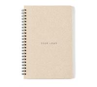 Cahier à spirales personnalisé avec paille de blé, respectueux de l'environnement, 80 pages unies, journal durable pour notes, croquis et utilisation quotidienne