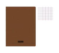 Calligraphe Cahier piqué 8000 POLYPRO A4 96 pages grands carreaux 90 g Marron