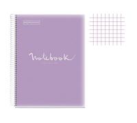 Cahier - A4 (21x29,7cm) - Petits carreaux - 120 pages - couverture en polypro vi