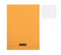 Cahier - A4 (21x29,7cm) - Petits carreaux - 96 pages - Polypro - Orange