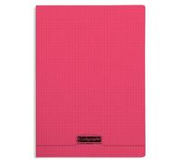 Calligraphe Cahier piqué 8000 POLYPRO A4 21x29,7 cm 96 pages Petits carreaux 90 g Rouge