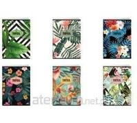 Cahier A4/80 feuilles quadrillées TROPICAL MIX (10 pièces)
