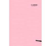 Cahier a4 Sans Spirale Petit Carreaux 180 Pages: Rose - Grand Format - 21 x 29.7 Cm - Couverture Souple - 90 Feuilles Sans Marge - Idéal pour L'école, Travail, Dessin, et ...