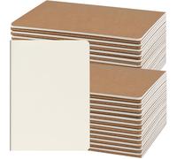 Cahier A5, format 30 feuilles, couverture en carton kraft, papier , sans lignures, lot de 48