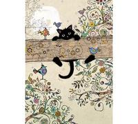 Cahier A5 Ligné Bug Art Chaton Branché
