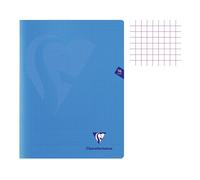 Cahier agrafé - Clairefontaine - MIMESYS - 240 x 320 mm - 96 pages - Petits carreaux - Bleu