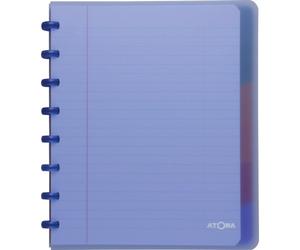 Cahier anneaux avec intercalaires Atoma Trendy 16,5 x 21 cm - ligné - 120 pages