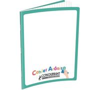 Conquerant Cahier Ardoise Classique – Agrafé 17x22 cm 48 pages 90 g Seyès Aqua