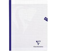 Clairefontaine Cahier cousu Mimesys 24x32cm 192 p grands carreaux couv. polypropylène Incolore