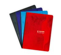 Cahier brochure souple dos toilé 7000 17x22 cm 192 pages grands carreaux 70 g - Assortis