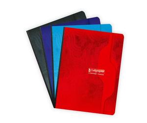 Cahier brochure souple dos toilé 7000 17x22 cm 192 pages grands carreaux 70 g - Assortis