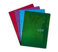 Cahier brochure souple dos toilé 7000 24x32 cm 288 pages grands carreaux 70 g - Assortis
