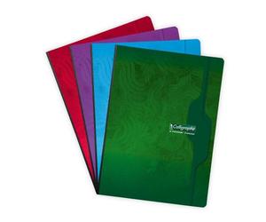 Cahier brochure souple dos toilé 7000 24x32 cm 288 pages grands carreaux 70 g - Assortis