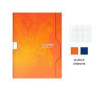 Calligraphe Cahier piqué 7000 24x32 cm 48 pages grands carreaux 70 g - Assortis