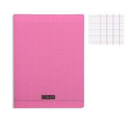 Cahier - CALLIGRAPHE - POLYPRO 24x32 cm - 48 pages - 90g - Grands carreaux Seyès - Rose