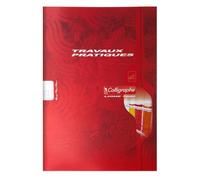 Clairefontaine Cahier TP 7000 A4 piqué 48 p grands carreaux 70g + uni 90g - assortis