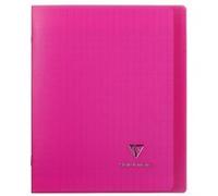 Cahier Clairefontaine Koverbook protège-cahier piqué polypro 96 pages Séyès 17 x 22 cm Rose Transparent Rose G