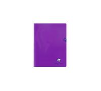 Cahier piqué Mimesys 24x32cm 96 pages petits carreaux couverture polypropylène - Violet