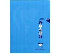 Cahier Travaux Pratiques piqué Mimesys 24x32cm 80 pages grands carreaux + uni couverture polypropylène Couleur aléatoire - Assortis