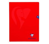 Cahier - CLAIREFONTAINE - MIMESYS Piqué Polypro - 24x32 cm - 96 pages 90g - Couverture plastique, 6 couleurs