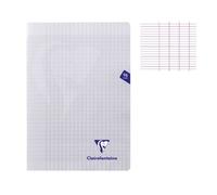 Clairefontaine – Cahier piqué Mimesys – A4 (21 x 29,7 cm) – Grands carreaux – 96 pages – Incolore