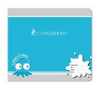 Cahier Conquerant 7 Agrafe Paysage 170X147 24P 70G Double Ligne 5/10 Assorti