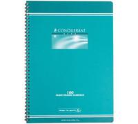Conquerant Cahier spirale Sept A4 (21×29,7 cm) Seyes grands carreaux 100 pages