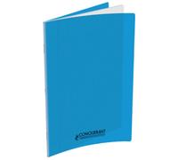 Cahier Conquerant classique agrafe 170x220 48p 90g seyes polypro bleu