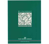 Cahier d'écriture piqué conquérant usage scolaire couverture vernie carte couchée a5+ 17x22cm 96 pages 90g séyès