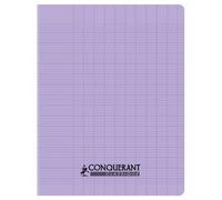 Cahier conquerant poplypropylene papier velin extra pastel 17x22 cm 96 pages piqure 90g seyes lila