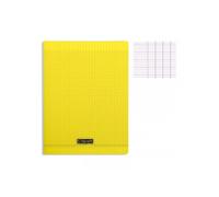 Cahier piqué 8000 POLYPRO A4 96 pages grands carreaux 90 g - Jaune