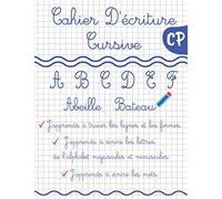 Cahier D’écriture Cursive CP: J’apprends à écrire les lettres de l’alphabet de A à Z pour enfants dès 5 ans | Tracer les Formes, Lignes, Alphabet ... écriture grande section maternelle.