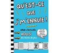 Cahier d'Activités Ados - Jeux, Mots Mêlés, Sudoku, Énigmes - 12-17 Ans