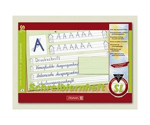 Cahier d'apprentissage de l'écriture A4 Linéature SL 80 g/qm 16 feuilles Paquet de 10 pièces