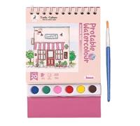 Cahier d'Aquarelle pour | Coffret Réutilisable De Peinture Aquarelle Avec Cahier D'Exercices - Peinture Éducative et Activités Créatives pour la Maison