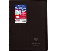 Cahier de 96 pages A4 Seyès Clairefontaine Koverbook 21 x 29,7 cm Gris Gris G