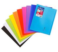 Clairefontaine Cahier piqué Koverbook 24x32 cm 96 p. grands carreaux 90 g Couverture polypro assortie