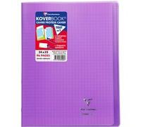 Clairefontaine Cahier Koverbook 24 x 32 cm grand carreaux 96 pages Violet