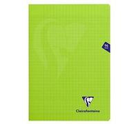 Clairefontaine Cahier piqué Mimesys A4 21 x 29,7 cm grands carreaux 96 pages vert