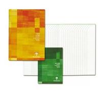 Clairefontaine 3139C Un Cahier de Bord Agrafé - A4 21x29,7 cm - 72 Pages avec Marges Détachables - Papier Registre Vert 110 g - Couverture Carte Pelliculée - Couleur Aléatoire
