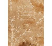Cahier de Brouillon: Bohème - couleur café | 17x22 cm | grands carreaux | papier Séyès | 100 pages | tables de multiplication | Entraînement et exercices | école