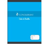 Cahier piqué Conquérant Sept 17 x 22 cm brouillon - grands carreaux - 96 pages