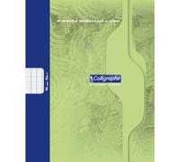 Cahier de brouillon piqué 7000 17x22 cm 48 pages grands carreaux 56 g - Vert