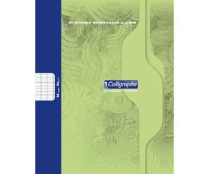 Cahier de brouillon piqué 7000 17x22 cm 48 pages grands carreaux 56 g - Vert