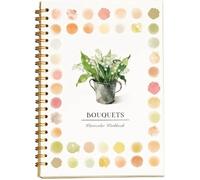Cahier de coloriage aquarelle - DEMA - 12 scènes de nature - Papier épais 200 g/m² - Couverture rigide imperméable